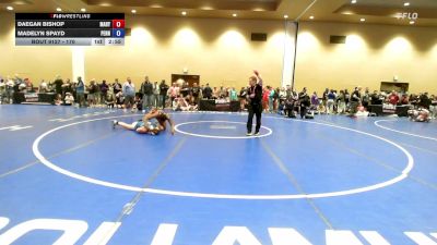 170 lbs Cons. Round 1 - Daegan Bishop, Maryland vs Madelyn Spayd, Pennsylvania