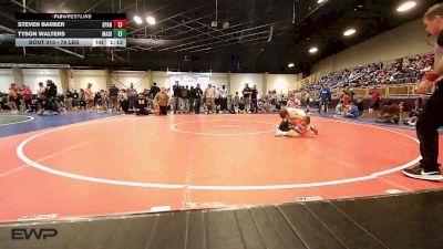 76 lbs Quarterfinal - Steven Barber, Spartan Mat Club vs Tyson Walters, Madill Takedown