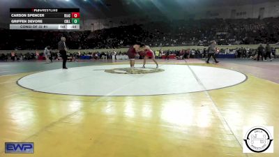 Consi Of 32 #1 - Carson Spencer, Blackwell vs Griffen Devore, Collinsville Junior High