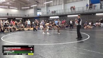 113 lbs Round 1 (16 Team) - Malachi Macedonio, Guerilla WC vs Cordell Lee, MF Purge Green