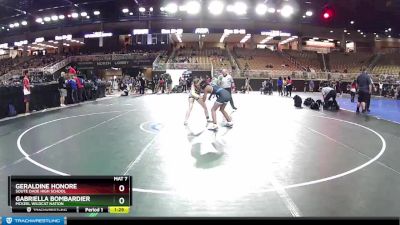 130 lbs Cons. Round 4 - Gabriella Bombardier, Mckeel Wildcat Nation vs Geraldine Honore, Soute Dade High School