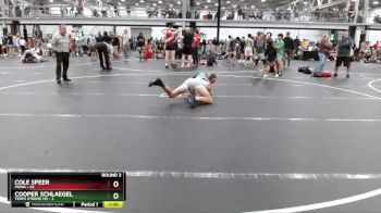 120 lbs Round 3 (4 Team) - Cole Speer, POWA vs Cooper Schlaegel, Terps Xtreme MS