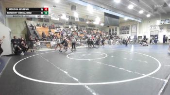145 lbs Cons. Round 4 - Serenity Hernandez, Rancho Cucamonga vs Melissa Moreno, Paloma Valley