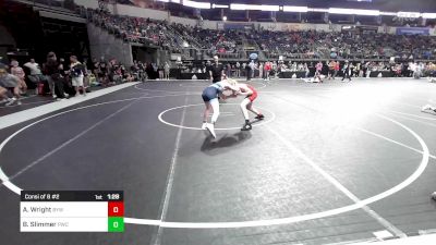 108 lbs Consi Of 8 #2 - Aidon Wright, Beebe Youth Wrestling vs Brock Slimmer, Paola Wrestling Club