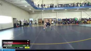 133 lbs 7th Place Match - Jack Bauer, Wilkes University vs Kyle Seibert, Alvernia University