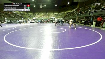 126 lbs Quarterfinal - Manuel Gutierrez, Selma vs Jayden Olivas, Clovis East