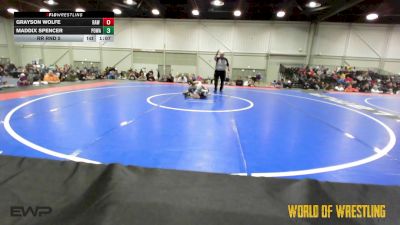 80 lbs Rr Rnd 5 - Grayson Wolfe, RAW Wrestling Club 9U vs Maddix Spencer, POWA 9U