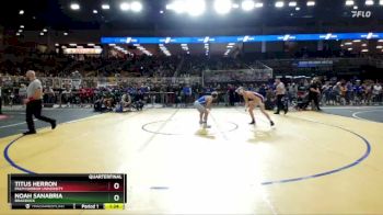 138 3A Quarterfinal - Noah Sanabria, Braddock vs Titus Herron, Palm Harbor University