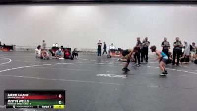 78 lbs Round 5 (10 Team) - Justin Wells, Pedraza Wrestling vs Jacob Grant, Grindhouse