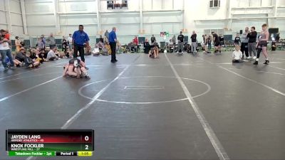 110 lbs Finals (8 Team) - Jayden Lang, Armory Athletics vs Knox Fockler, Wrestling Mill