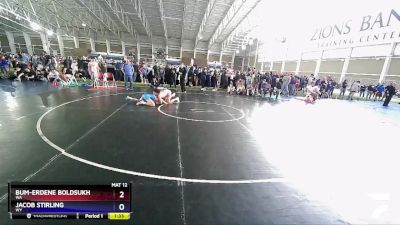 125 lbs 3rd Place Match - Bum-Erdene Boldsukh, WA vs Jacob Stirling, WY