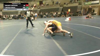 121 Championship Bracket Quarterfinal - Beckett Edstrom, Hastings vs Lincoln Swick, Oconomowoc