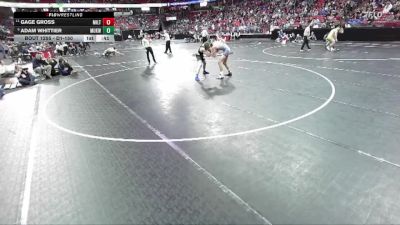 D1-150 lbs Cons. Round 2 - Gage Gross, Milton vs Adam Whittier, Mukwonago