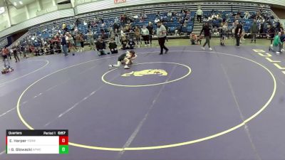 14U Boys - 75 lbs Quarters - Grady Glowacki, Antioch Predators Wrestling Club vs Everett Harper, Young Guns Nashville Wrestling