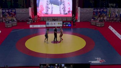 GR 77 lbs Semifinal - Nolan Deinum, Black Bears WC vs Cole Sanderson, Saskatoon Wrestling Club