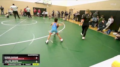 53 lbs Quarterfinal - Ilyass Gassab, Team Scorpion Wrestling Club vs Calvin Adams, Ascend Wrestling Academy