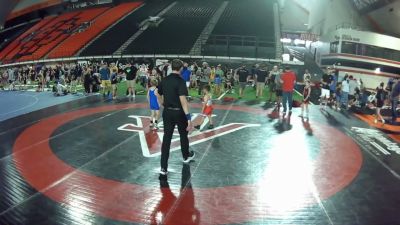 70-75 lbs Champ. Round 1 - Lukas Jauregui, California vs Thatcher Colonel, Idaho
