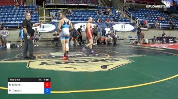 160 lbs Rnd Of 64 - Bradley Gillum, Illinois vs Mario Danzi, Texas