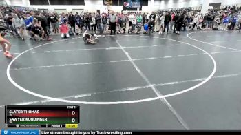 97 lbs Cons. Round 3 - Slater Thomas, IA vs Sawyer Kundinger, WI