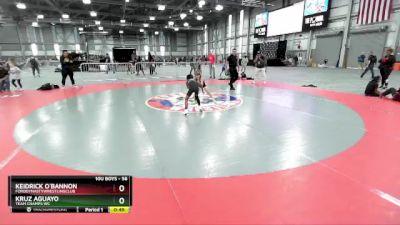 56 lbs Cons. Round 2 - Keidrick O`Bannon, FordDynastyWrestlingClub vs Kruz Aguayo, Team Champs WC