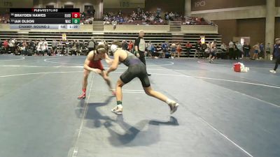 127 Championship Bracket Champ. Round 3 - Brayden Hawes, Elk River vs Ian Olson, Waconia