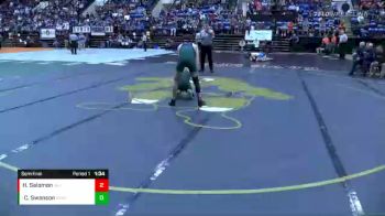 3 - 138 lbs Semifinal - Caleb Swanson, Northside vs Hunter Salomon, Skyline