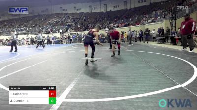 110 lbs Round Of 16 - Tucker Goins, Pocola Youth Wrestling vs John Duncan, F-5 Grappling