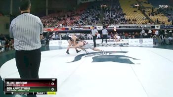 197 lbs Placement Matches (16 Team) - Elijah Brockie, North Central vs Ben Kawczynski, Wisconsin-La Crosse