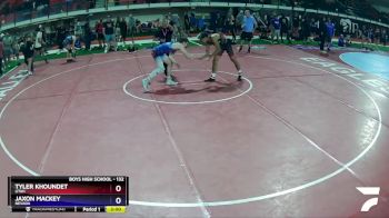 132 lbs Semifinal - Tyler Khoundet, Utah vs Jaxon Mackey, Nevada