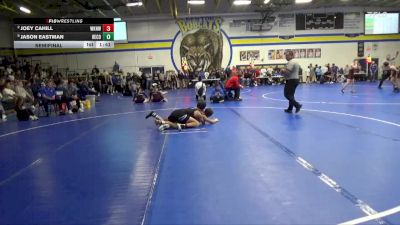 126 lbs Semifinal - Jason Eastman, Benton Community vs Joey Cahill, Waukee Northwest