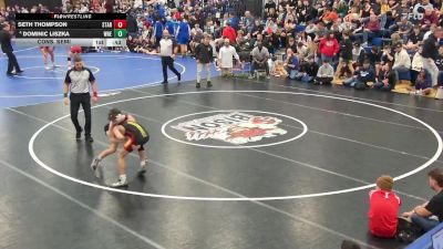 110 lbs Cons. Semi - Seth Thompson, Starpoint vs Dominic Liszka, Williamsville North/East