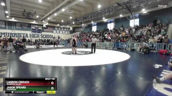 138 lbs Semifinal - Landon Crouch, Murrieta Valley vs Jason Spears, Chaparral