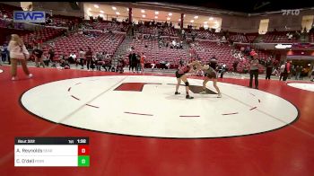 100 lbs Quarterfinal - Aubrey Reynolds, Searcy High School vs Constance O'dell, Perry Girls Wrestling Club