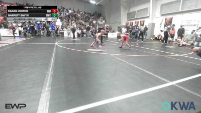 49 lbs Quarterfinal - Eagan Luxton, Raw Wrestling Club vs Barrett Smith, Team Tulsa Wrestling Club