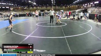 90 lbs Cons. Semi - Kameron Dotson, Jefferson Middle School vs Kellan Lukas, Rogue Wrestling