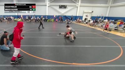 120 lbs Cons. Round 2 - Brock Glover, Unattached vs Colin Phelan, Unattached