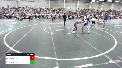 86 lbs Consi Of 4 - Andrew Murillo, LaGente vs Lakoda Beiriger, Norwood Mavericks