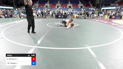 285 lbs Rnd Of 64 - Chase Schams, WI vs Brady Hagan, IA