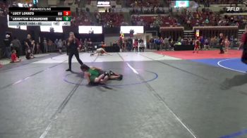 85 lbs Cons. Semi - Lucy Lovato, Colstrip Wrestling Club vs Leighton Schardine, Ennis Wrestling Club