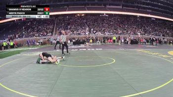 D4-113 lbs Champ. Round 1 - Aedyn Pasco, Brown City vs Shamus O`hearon, Springport