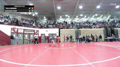 140 lbs Quarterfinal - Ella Morris, New Palestine vs Hadleigh Row, Harrison Highschool