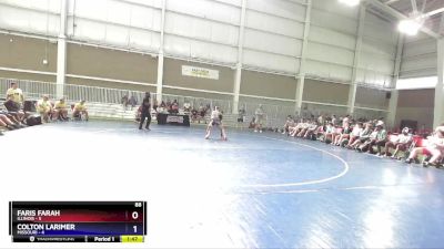 88 lbs Round 2 (8 Team) - Faris Farah, Illinois vs Colton Larimer, Missouri