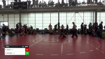70 lbs Semifinal - Elliston Allen, UNATTACHED vs Andrew Wright, Lassiter Jr. Trojans