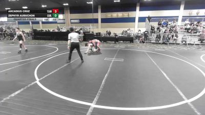 126 lbs Quarterfinal - Arcadius Cruz, Team Aggression vs Zephyr Aubuchon, Carlsbad HS