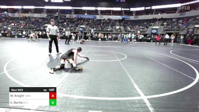 109 lbs Quarterfinal - Maddy Knight, Turner Youth Wrestling vs Canyon Burtis, DC Gold