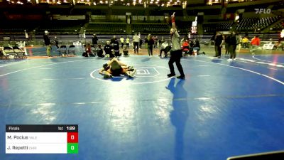 132 lbs Final - Michael Pocius, Yale Street vs Justin Repetti, Christian Brothers Academy