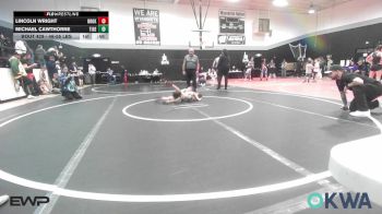 46-55 lbs Rr Rnd 5 - Lincoln Wright, Broken Arrow Wrestling vs Michael Cawthorne, Tiger Trained Wrestling