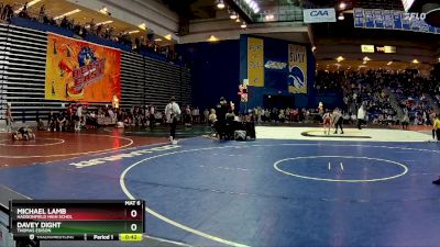 120 lbs Cons. Round 3 - Michael Lamb, Haddonfield High Schol vs Davey Dight, Thomas Edison