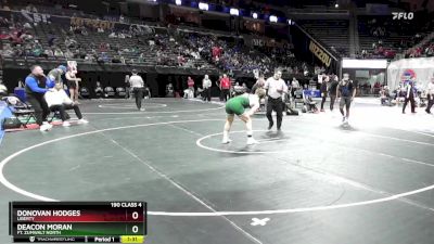 190 Class 4 lbs Quarterfinal - Deacon Moran, Ft. Zumwalt North vs Donovan Hodges, Liberty