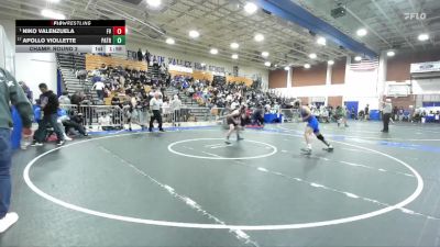 150 lbs Champ. Round 2 - Niko Valenzuela, Fountain Valley vs Apollo Viollette, Patriot